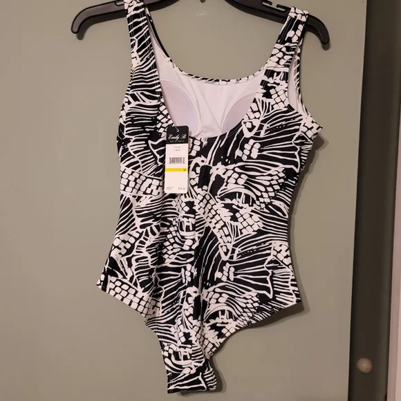 Emily B. Black white swim NWT - Picture 6 of 11